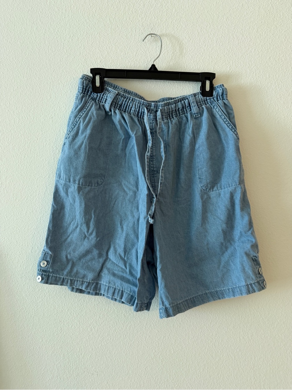 Karen Scott Light Blue High-Waist Women's Casual Shorts